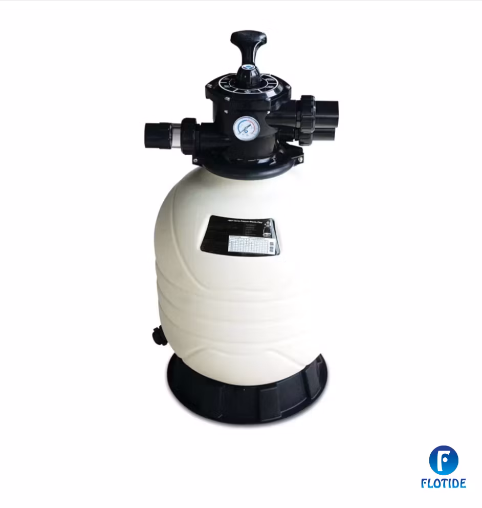 Flotide Filter Max Sandfilter med 6-vägs toppventil - HDPE, flera varianter