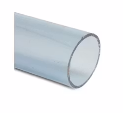 PVC-U Transparent Rör Ø50 mm - 1/2 meters (50 cm) längder