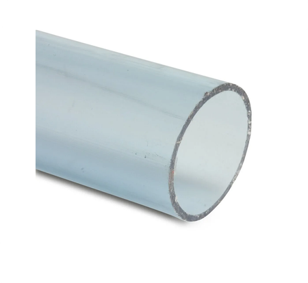 PVC-U Transparent Rör Ø50 mm - 1/2 meters (50 cm) längder