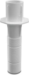 Flotide Väggenomföring 300 mm ABS 50 mm x 2" (R40) lim x utv gänga vit