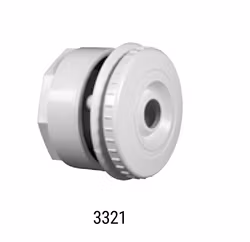 Hayward justerbart utlopp 22 mm ABS för alla pooltyper. Med 2" (R50) låsmutter. Yttre Ø102 mm