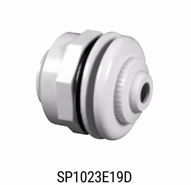 Hayward justerbart utlopp 19 mm ABS för glasfiberpooler 1 1/2" (R40) x 2" (R50)  Yttre Ø98 mm