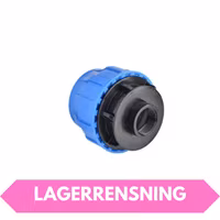 PEM övergång rak Ø50 mm till 1½" (1,5 tum) INVändig gänga (50mm x 1 1/2")
