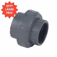 Union Ø50 mm lim x R40 (1,5 tum) invändig gänga