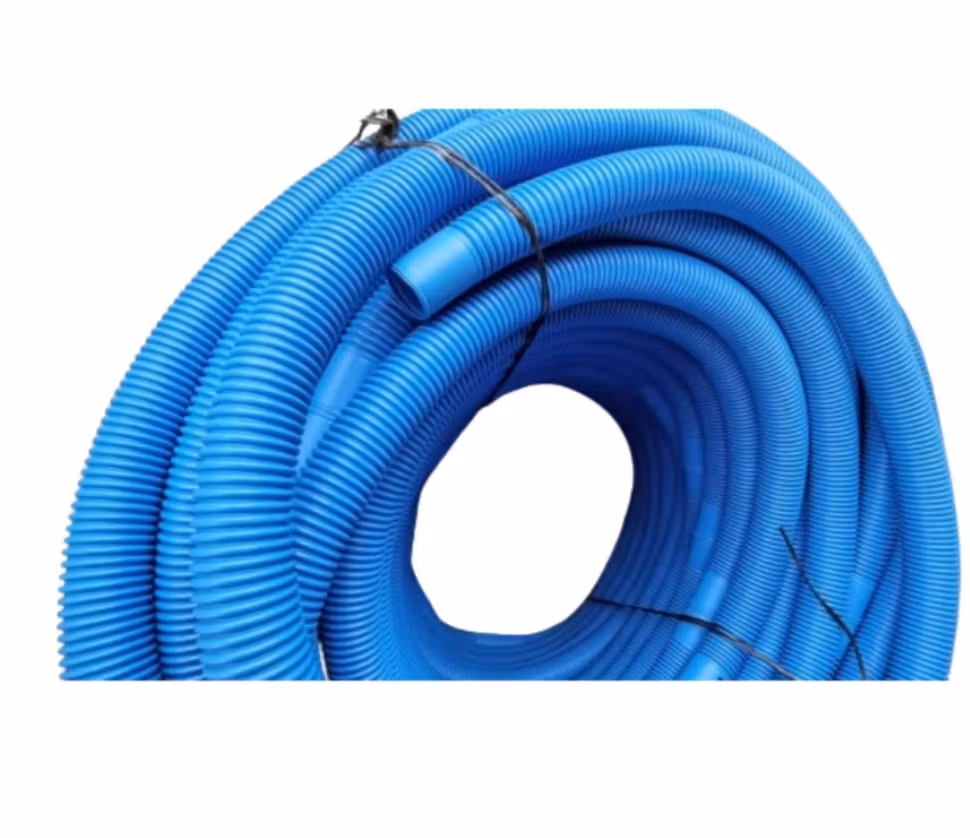 Slang 38 mm blå - delbara längder i 115 cm