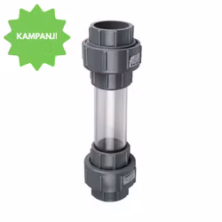 Siktglas med union Ø50 mm för limning