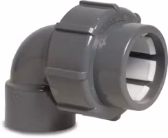PVC Flex Övergångsadapter Böj 90° PVC-U spänn x limsockel, flera varianter