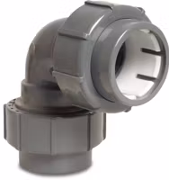PVC Flex Böj 90° PVC-U spänn x spänn, flera varianter