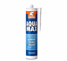 Griffon Aqua Max® Vit (425 g) – Vattentätt Monteringslim & Fogmassa
