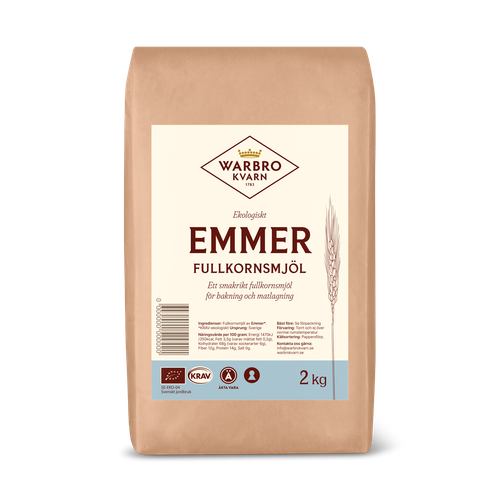 Emmer fullkornsmjöl 2 kg KRAV