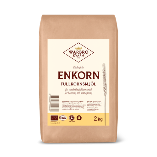 Enkorn Fullkornsmjöl 2 kg KRAV