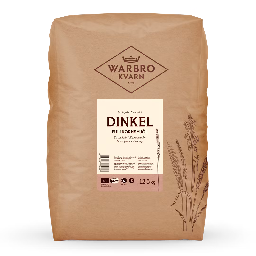 Stenmalet Dinkel Fullkorn 12,5 kg KRAV