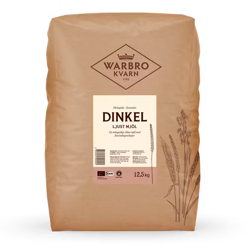Stenmalet Dinkel Ljust mjöl 12,5 kg KRAV