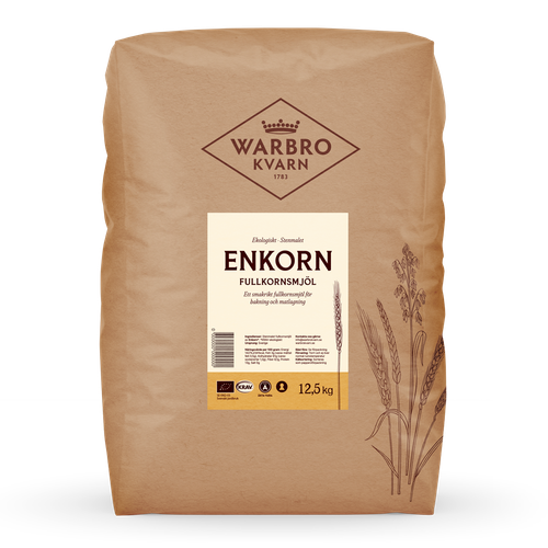 Stenmalet Enkorn Fullkorn 12,5 kg KRAV