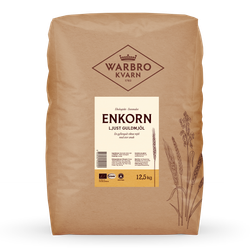 Stenmalet Enkorn ljust Guldmjöl 12,5 kg KRAV