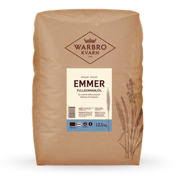 Stenmalet Emmer fullkornsmjöl 12,5 kg KRAV