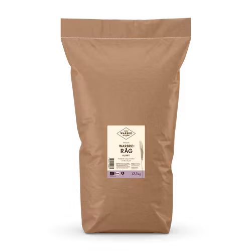 Warbro-Råg klippt 12,5 kg KRAV