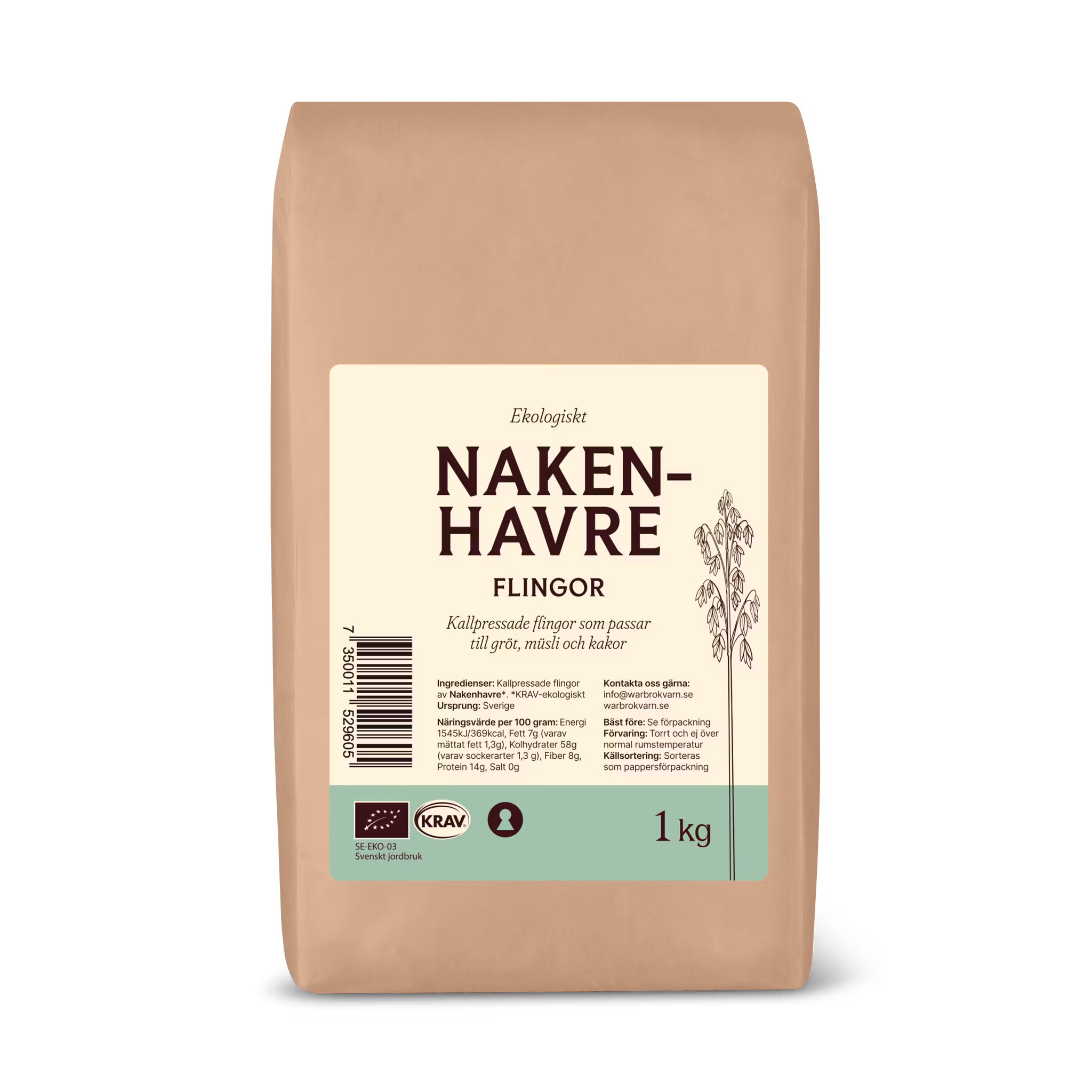 Nakenhavre flingor KRAV