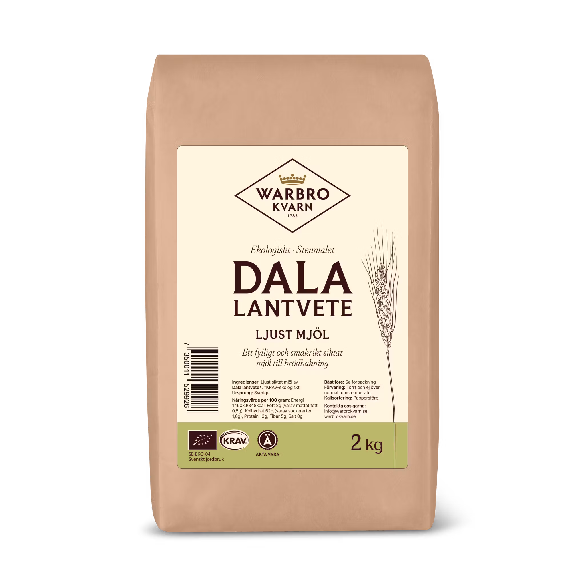 Dala Lantvete Ljust 2 kg KRAV