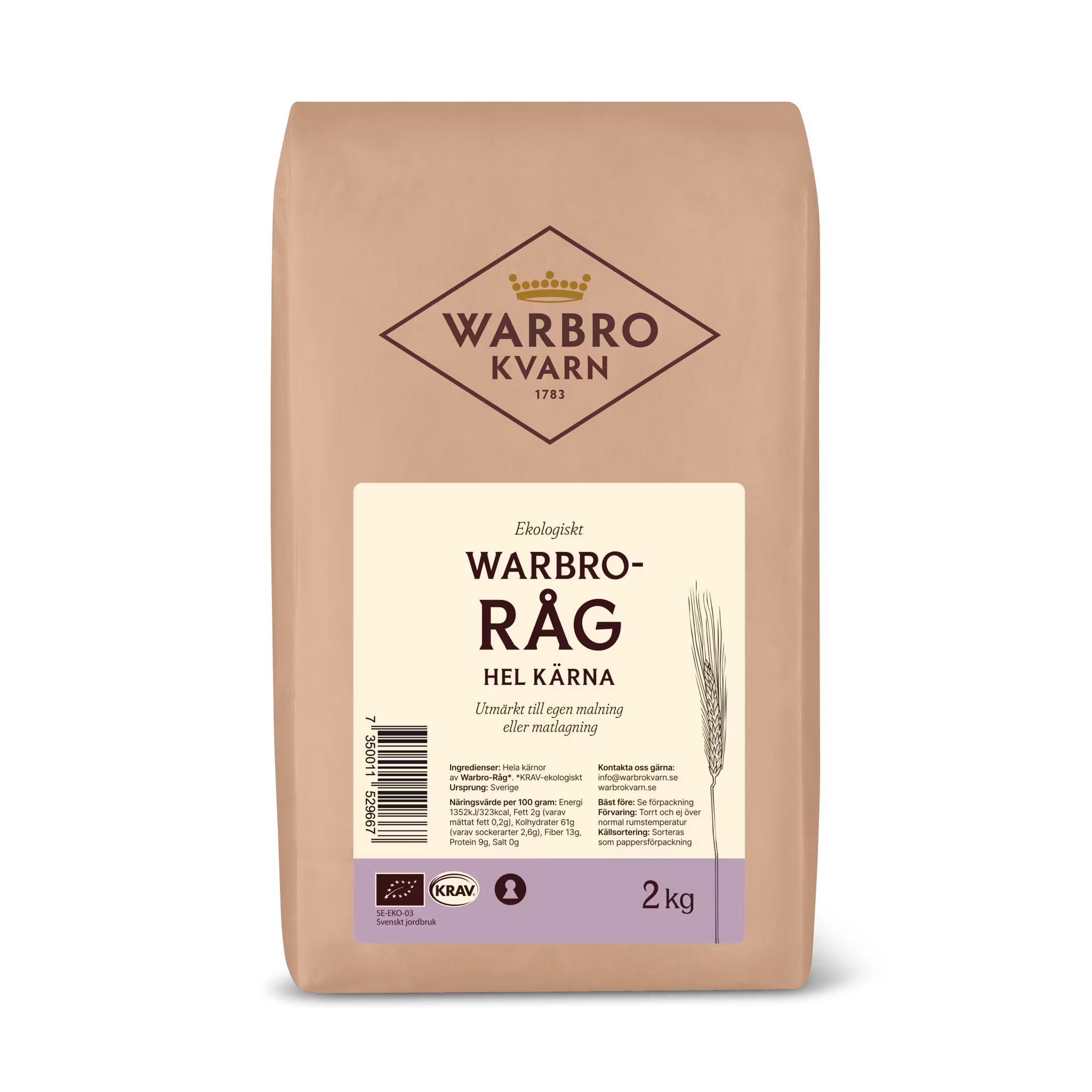 Warbro-råg hel kärna KRAV