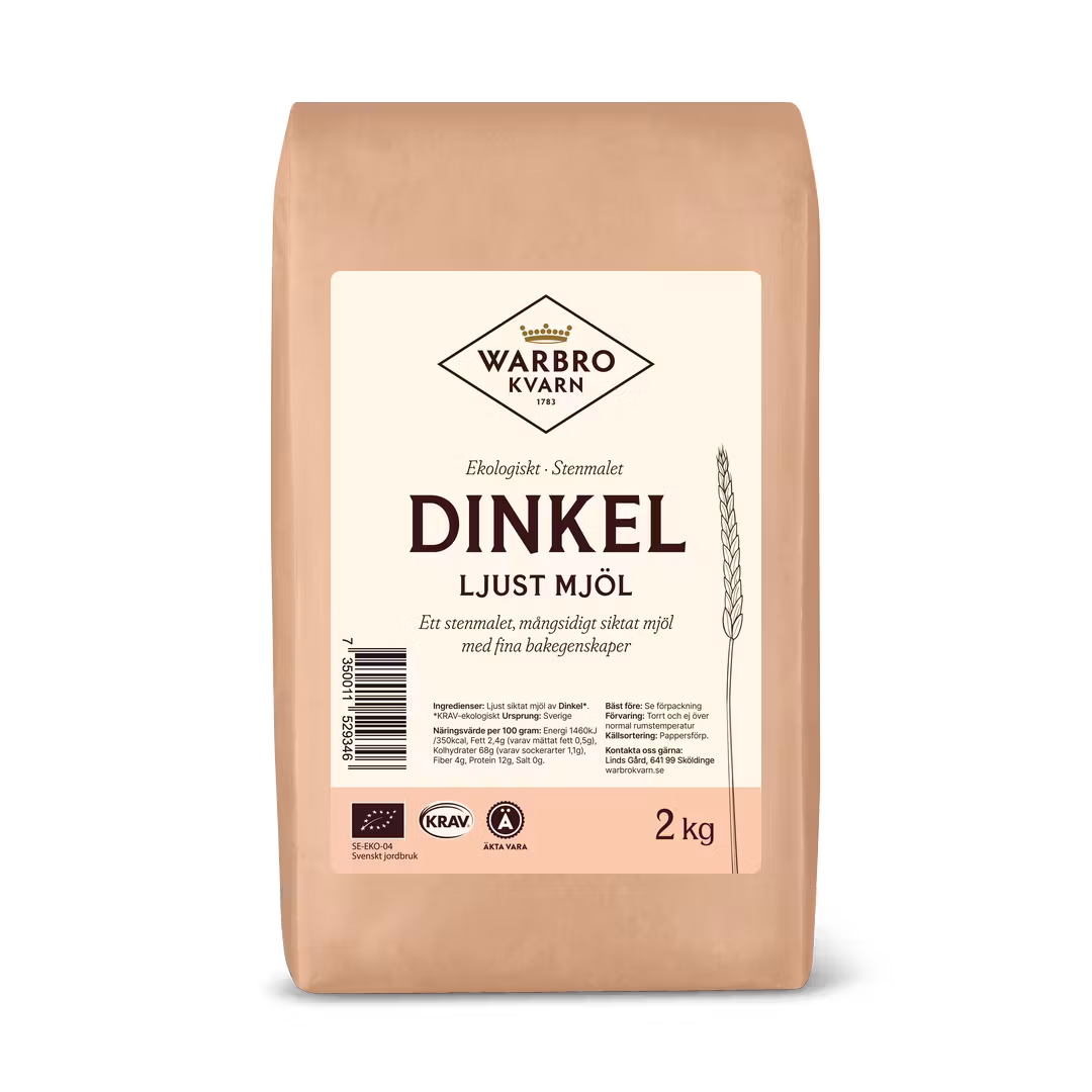 Dinkel ljust mjöl 2 kg KRAV