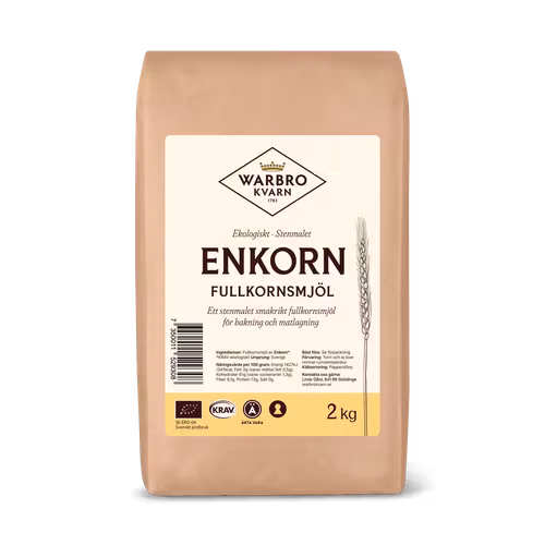 Enkorn fullkornsmjöl 2 kg KRAV