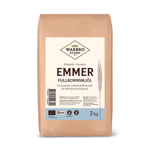 Emmer fullkornsmjöl 2 kg KRAV