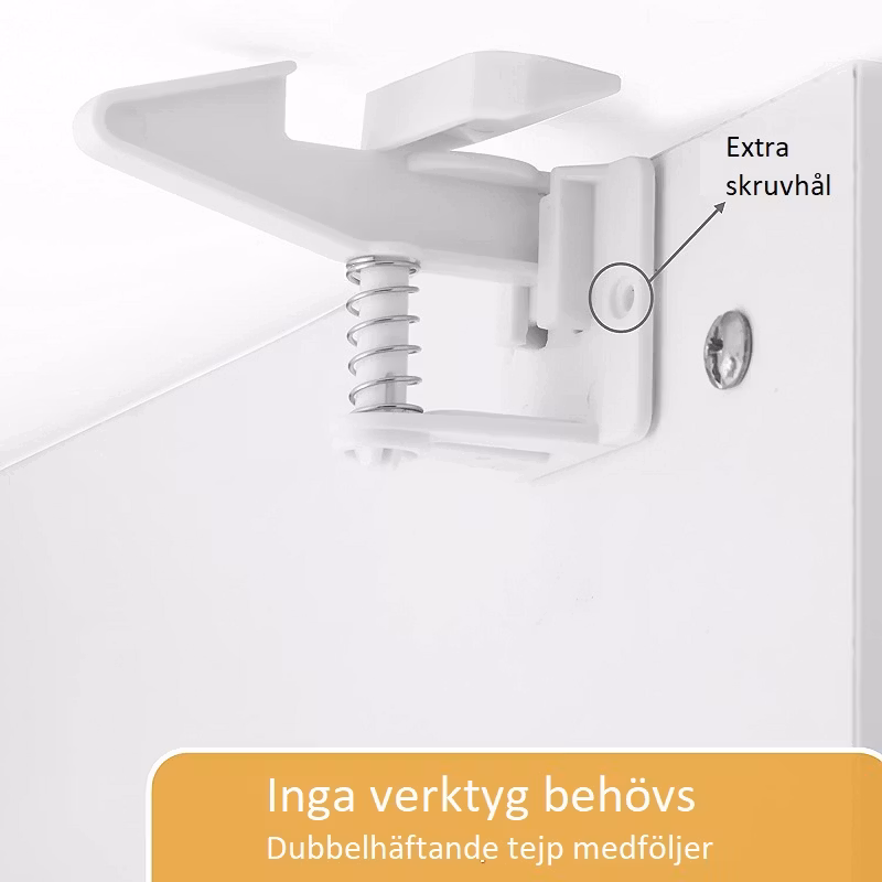 Lådspärren passar även skåp