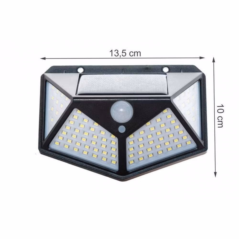 Solcellsbelysning Vägg 100 LED