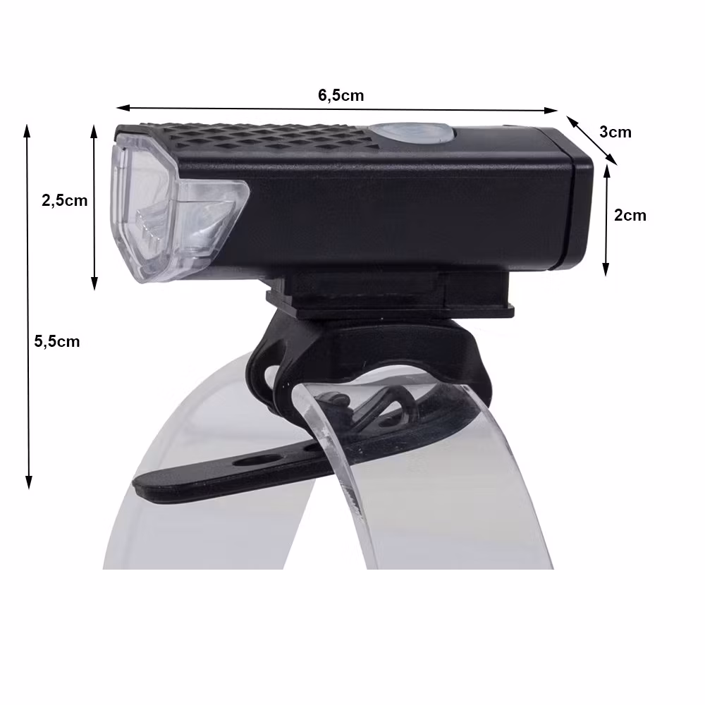 Cykellampa LED 300lm Laddningsbar