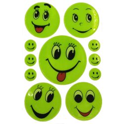 Reflexklistermärken – Smiley