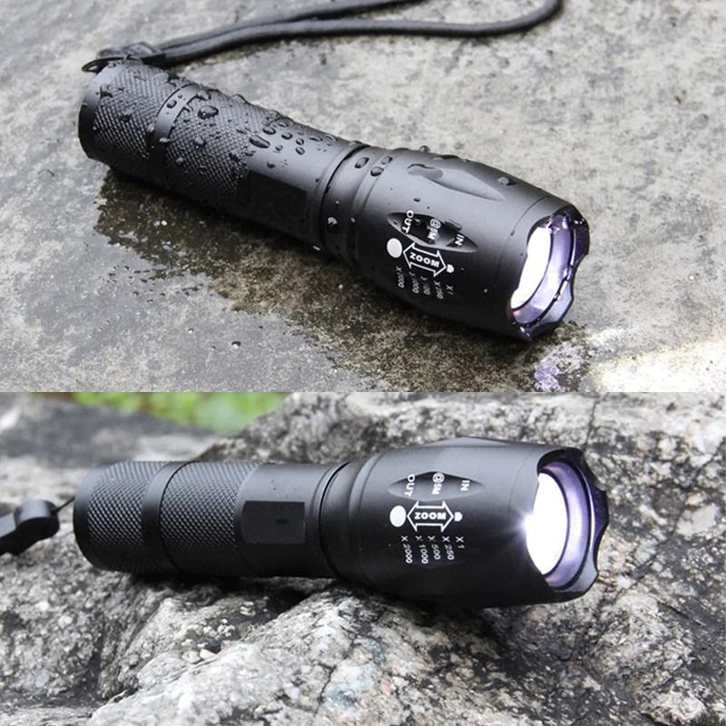Ficklampa LED med Powerbank