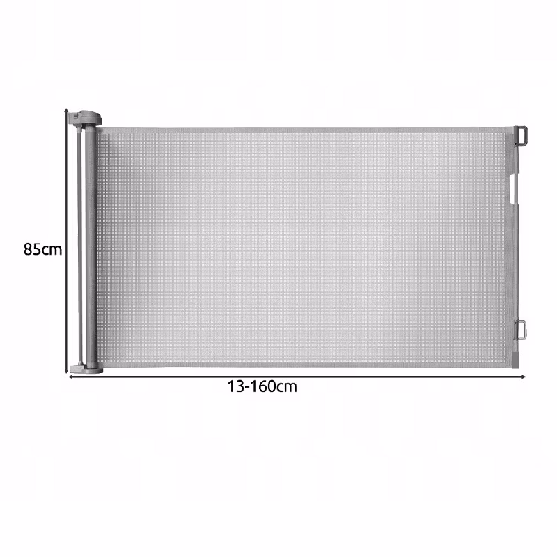 Barngrind Rullgardin 160 cm Premium Grå