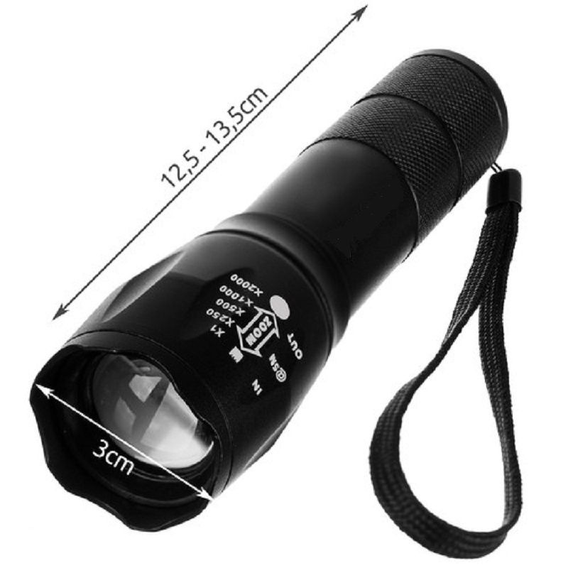 Ficklampa LED med Powerbank
