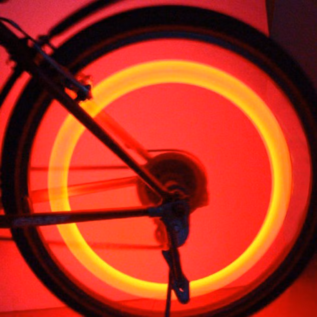 LED-ljus för cykelhjul