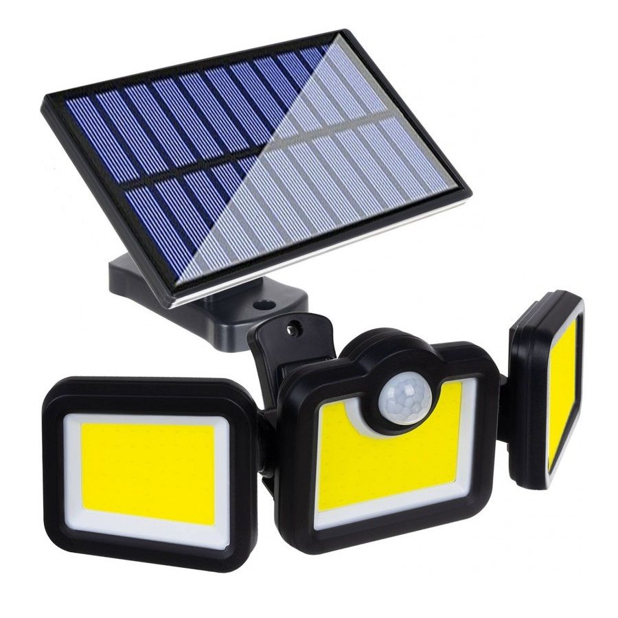 Product Image for Strålkastare med rörelsevakt och solcell 171 LED - Belysning - SkyddsExperten