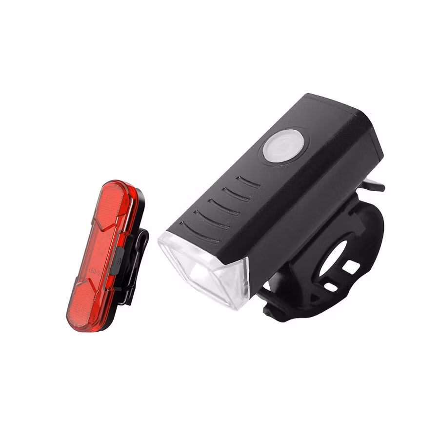 Cykellampor LED Fram/Bak USB