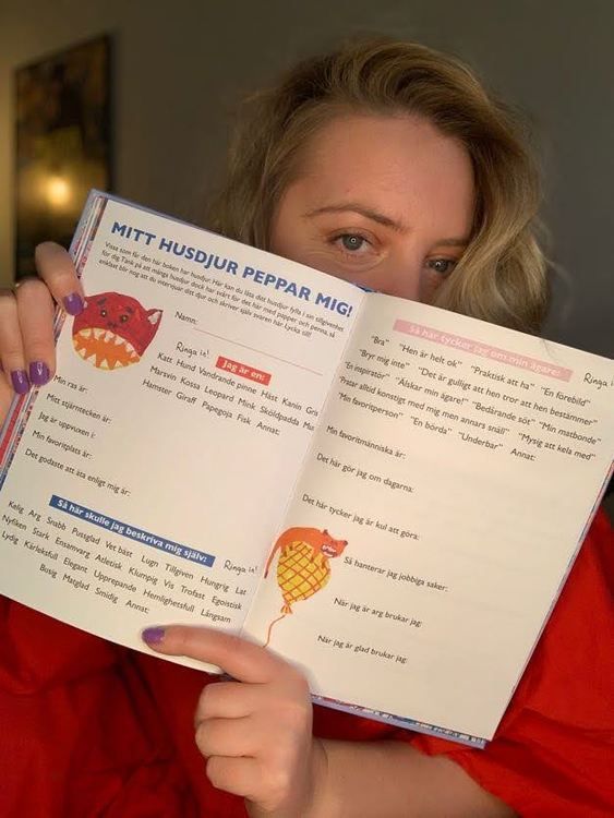 Mina vänner peppar mig–boken