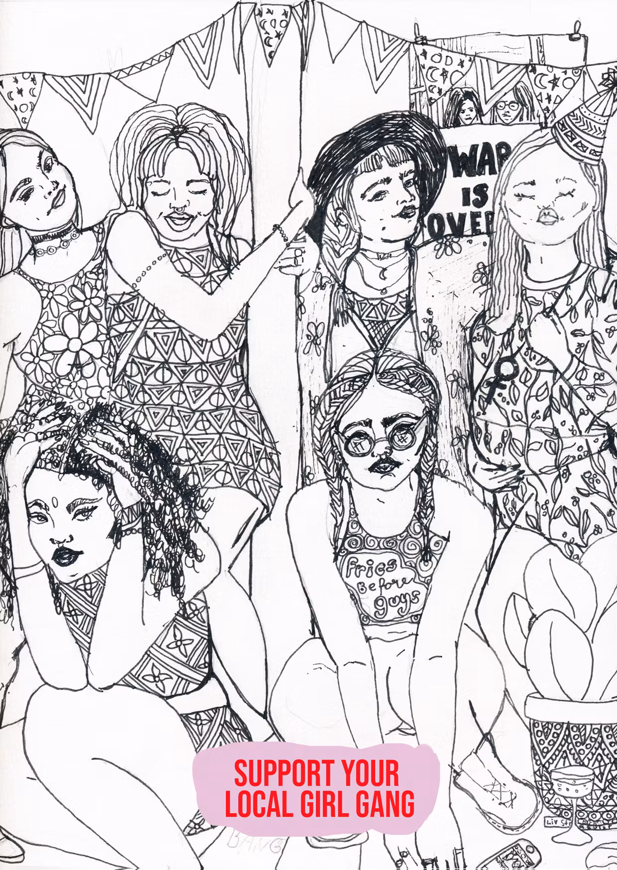 Support your local girl gang - kort