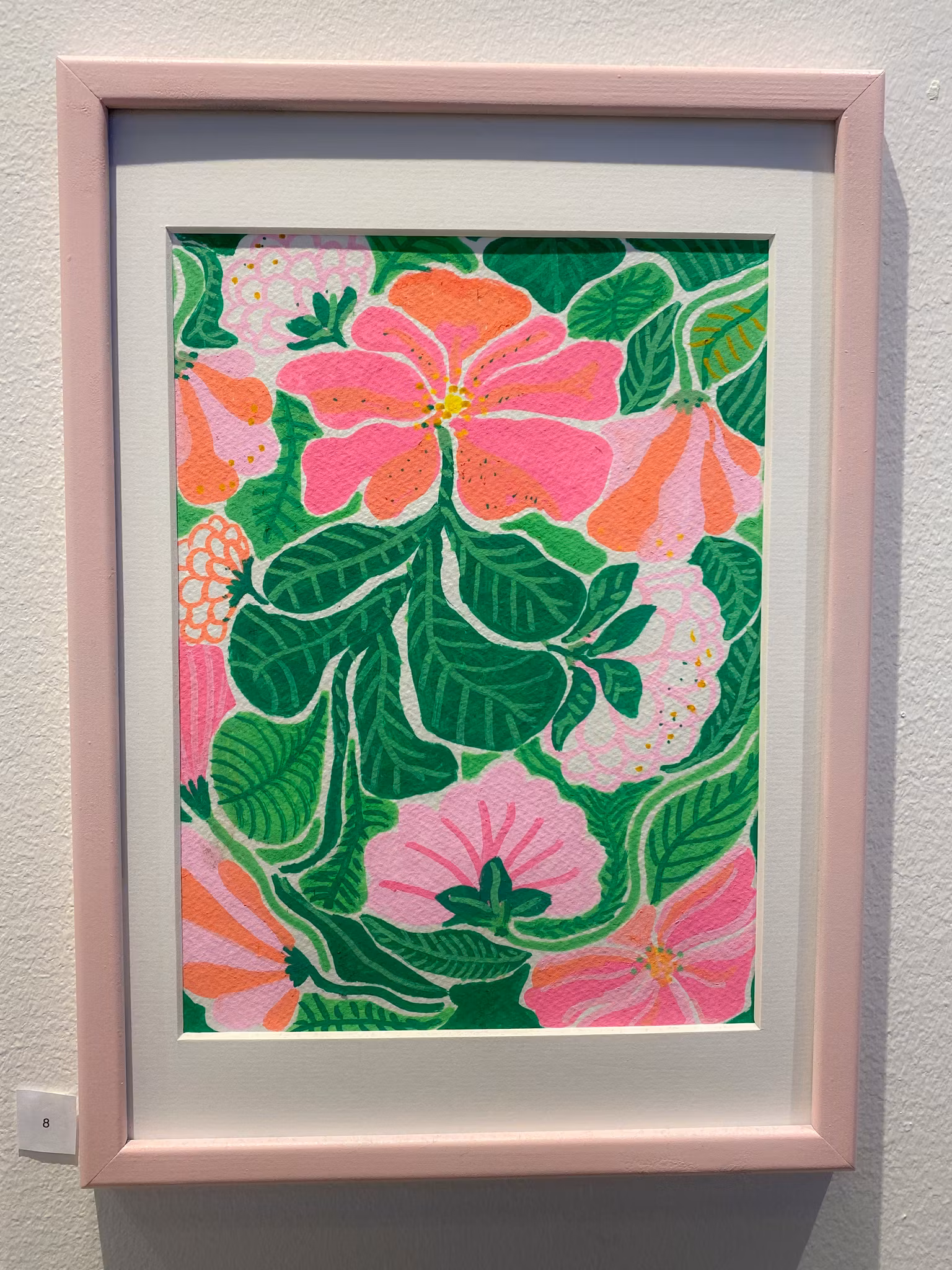 Flowers in Bloom nr 8 - Originalmålning av Jessica Jämting