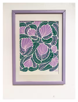Flowers in Bloom nr 2 - Originalmålning av Jessica Jämting
