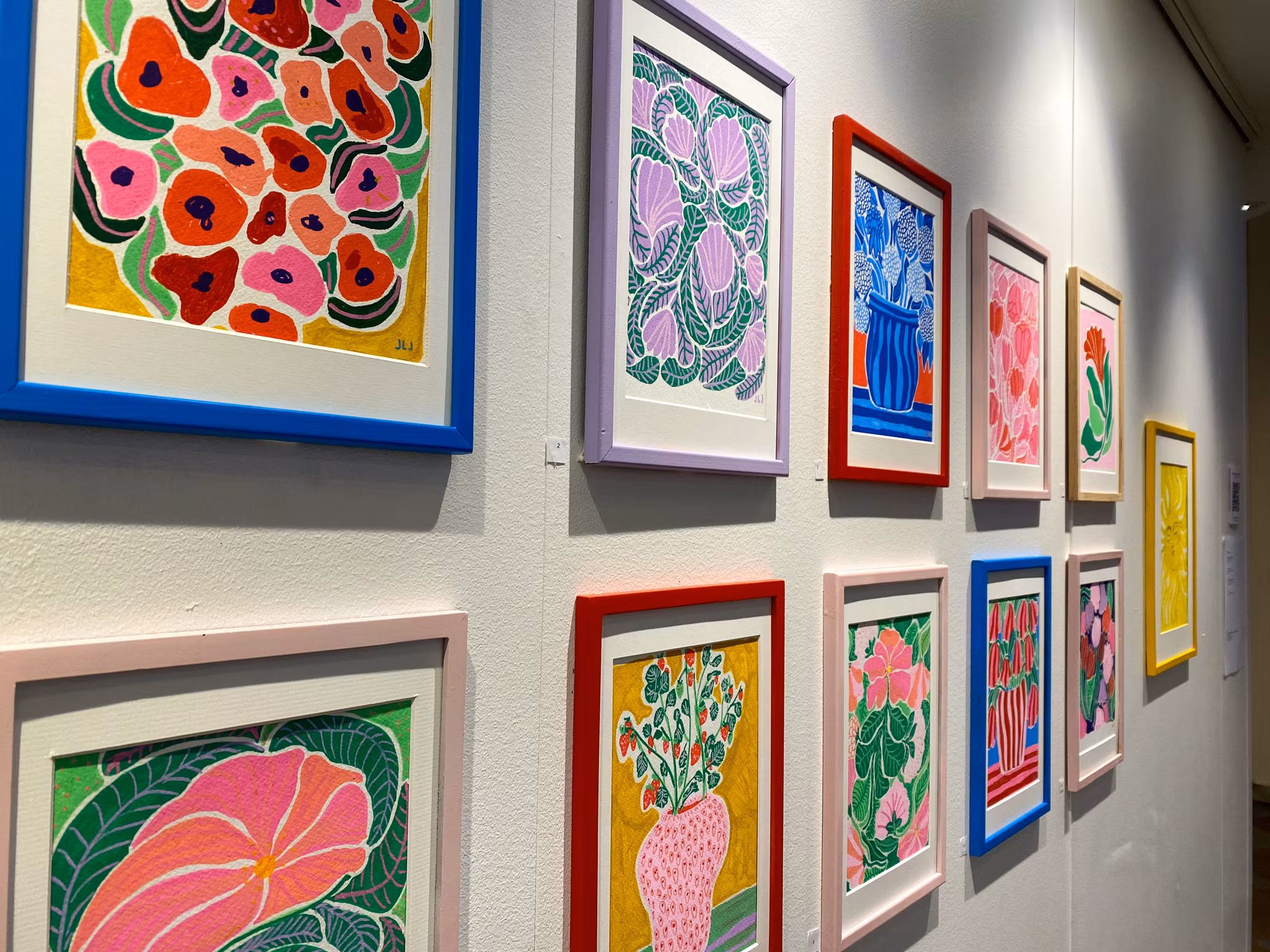 Flowers in Bloom nr 6 - Originalmålning av Jessica Jämting