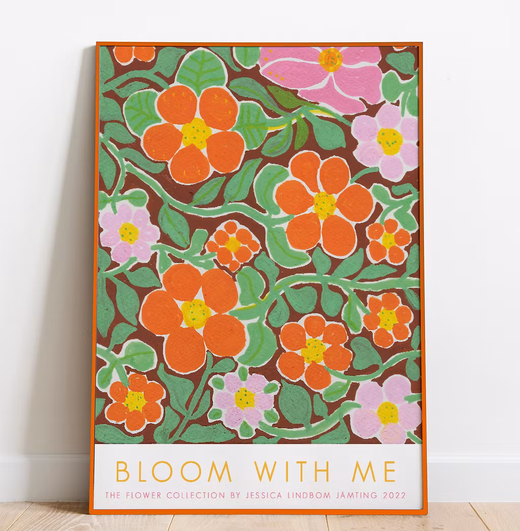 Bloom with me - Poster av Jessica Jämting