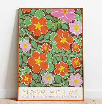 Bloom with me - Poster av Jessica Jämting