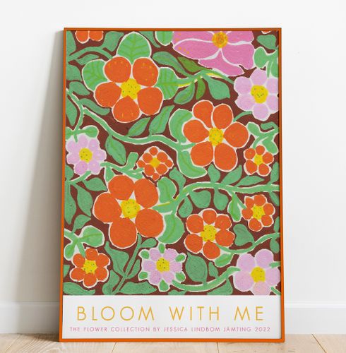 Bloom with me - Poster av Jessica Jämting