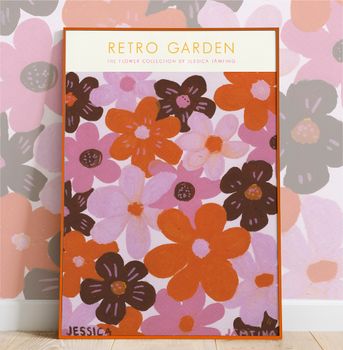 Retro Garden  - Poster av Jessica Jämting