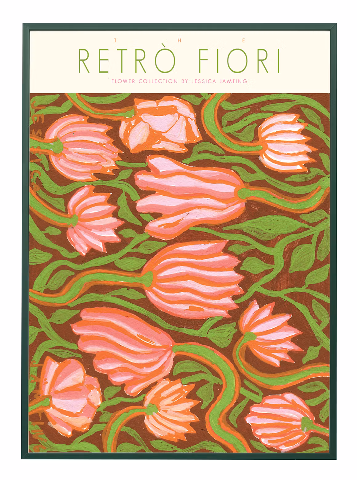 Retro Fiori - Poster av Jessica Jämting