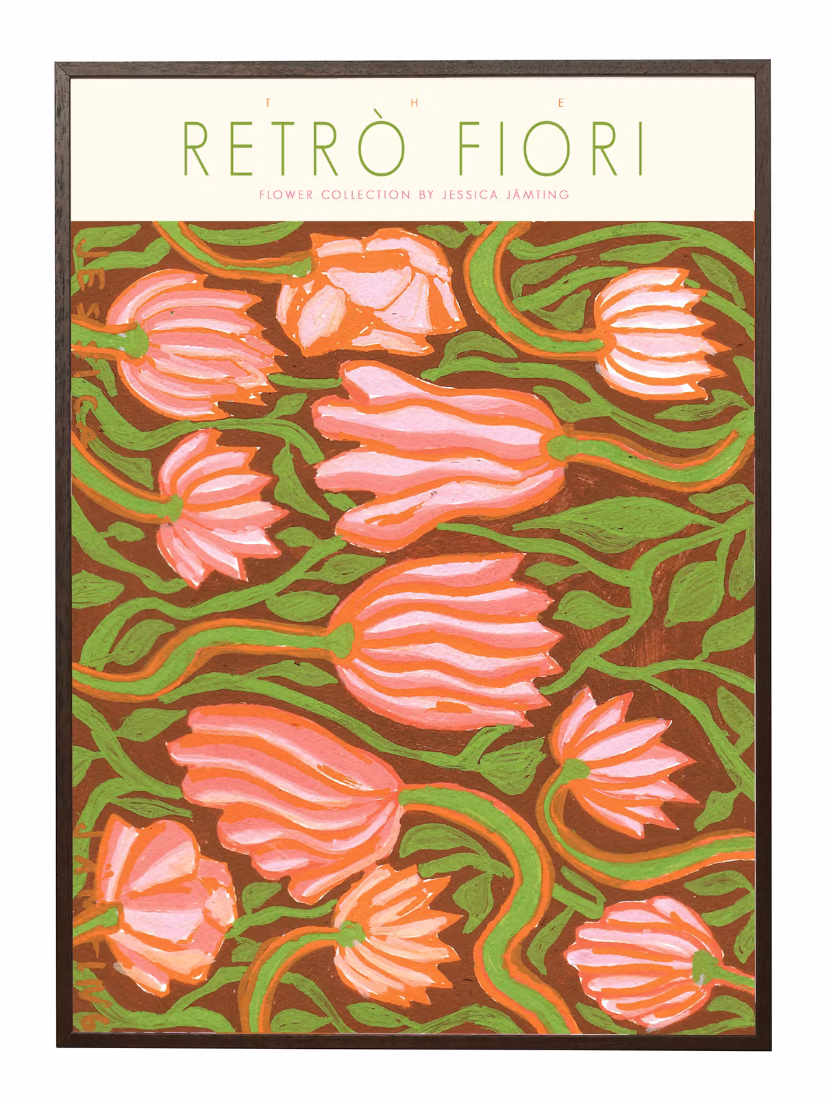Retro Fiori - Poster av Jessica Jämting