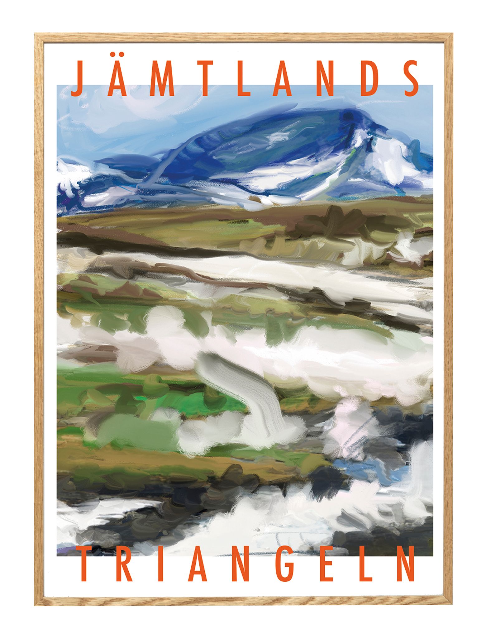 Jämtlandstriangeln - Poster av Jessica Jämting