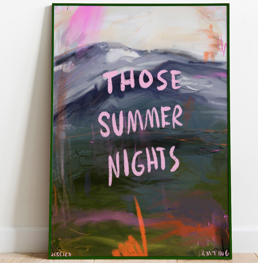 Those summer nights –  Poster av Jessica Jämting